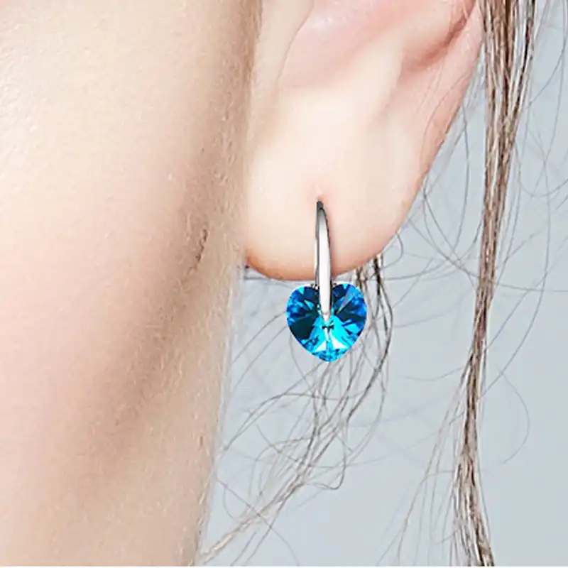 گوشواره نقره زنانه شهر جواهر مدل SJ-GE004