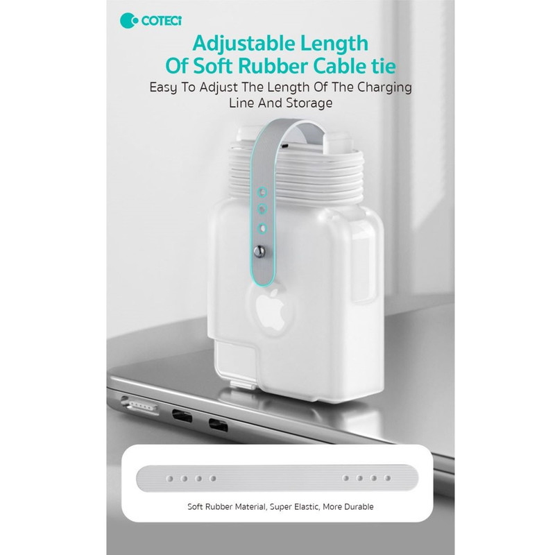 محافظ شارژر کوتتسی مدل 16103 مناسب برای شارژر مک بوک 60W/61W/67W مجموعه 3 عددی