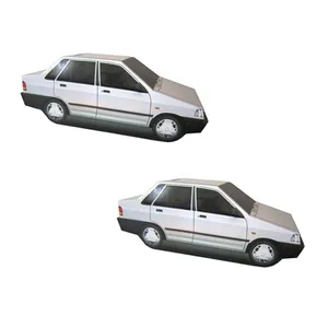  دستمال کاغذی 100 برگ طرح خودرو پراید کد SF1 مجموعه 2 عددی