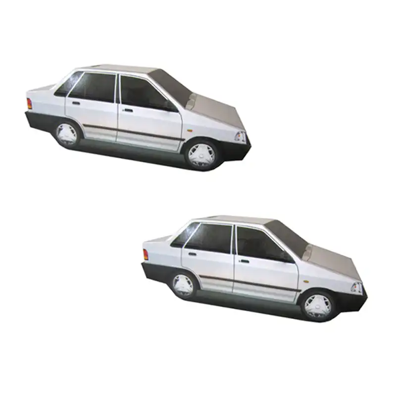 دستمال کاغذی 100 برگ طرح خودرو پراید کد SF1 مجموعه 2 عددی