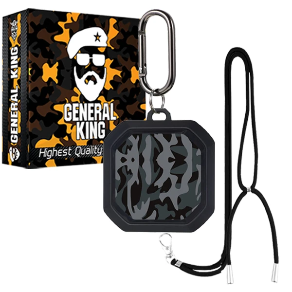 کاور ژنرال کینگ مدل YB-ART-21 مناسب برای کیس هدفون سامسونگ Galaxy Buds Live / Buds Pro / Buds 2 / Buds 2 Pro به همراه بند آویز