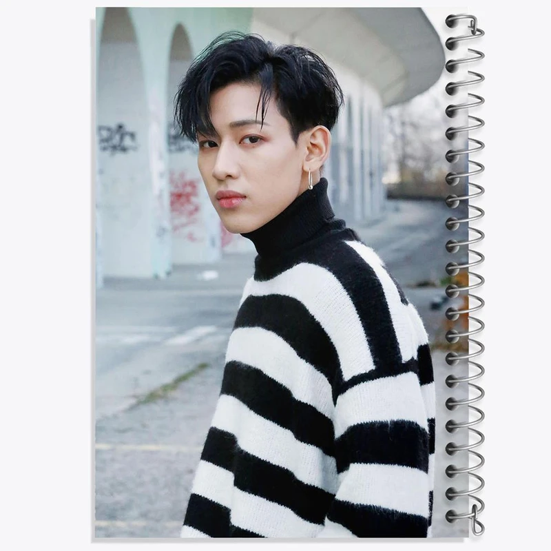 دفتر ژورنال نویسی 50 برگ خندالو مدل نقطه ای طرح بم بم گروه گات سون GOT7 کد 20934