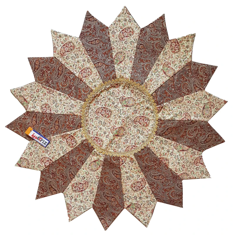 رومیزی ترمه کریز مدل گل کد sanBR932