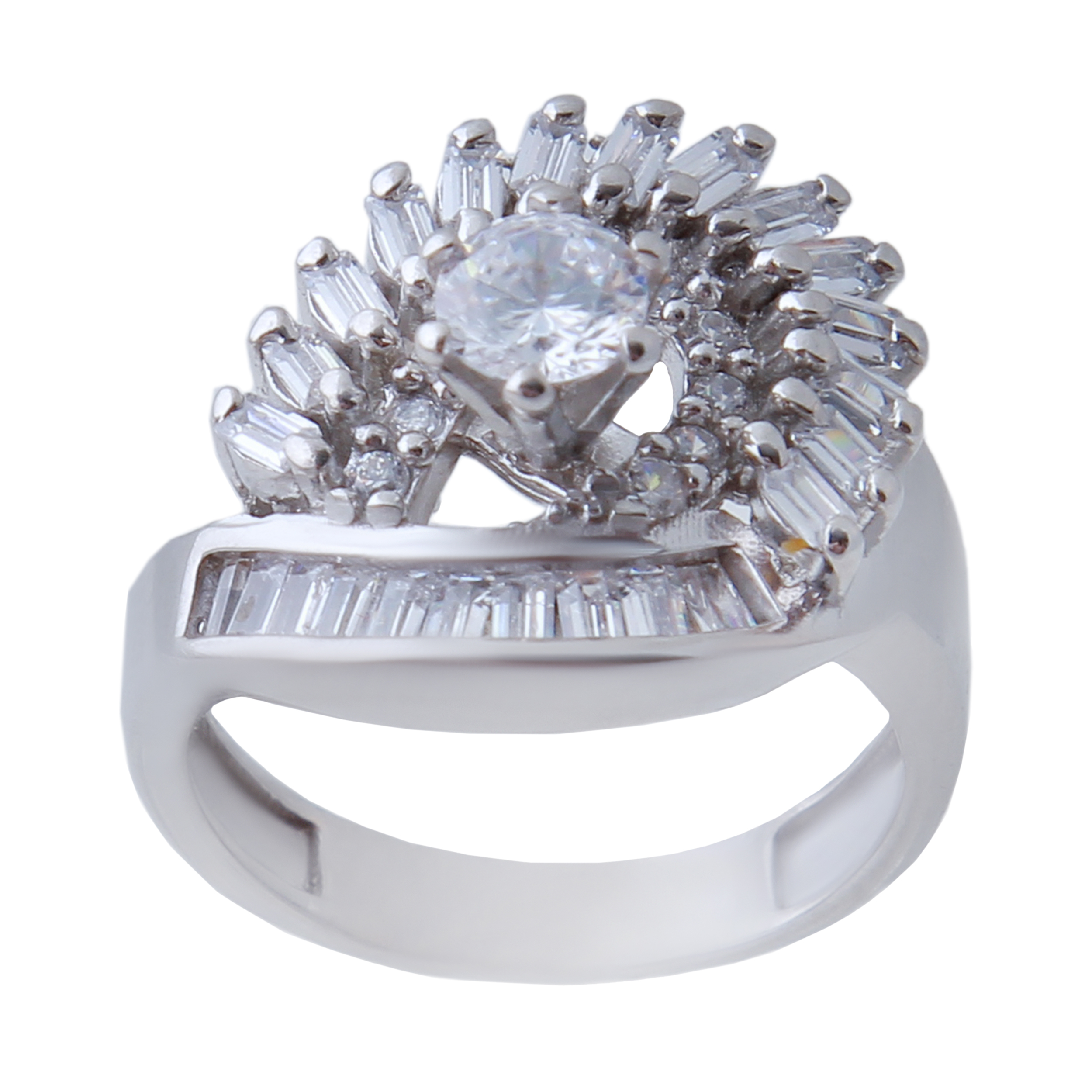  انگشتر نقره زنانه بازرگانی میلادی کد AWR_591