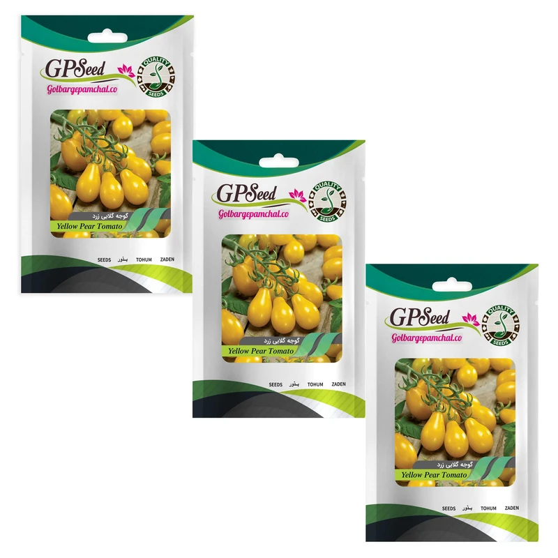 بذر گوجه گلابی گلبرگ پامچال کد GPF-205 مجموعه 3 عددی