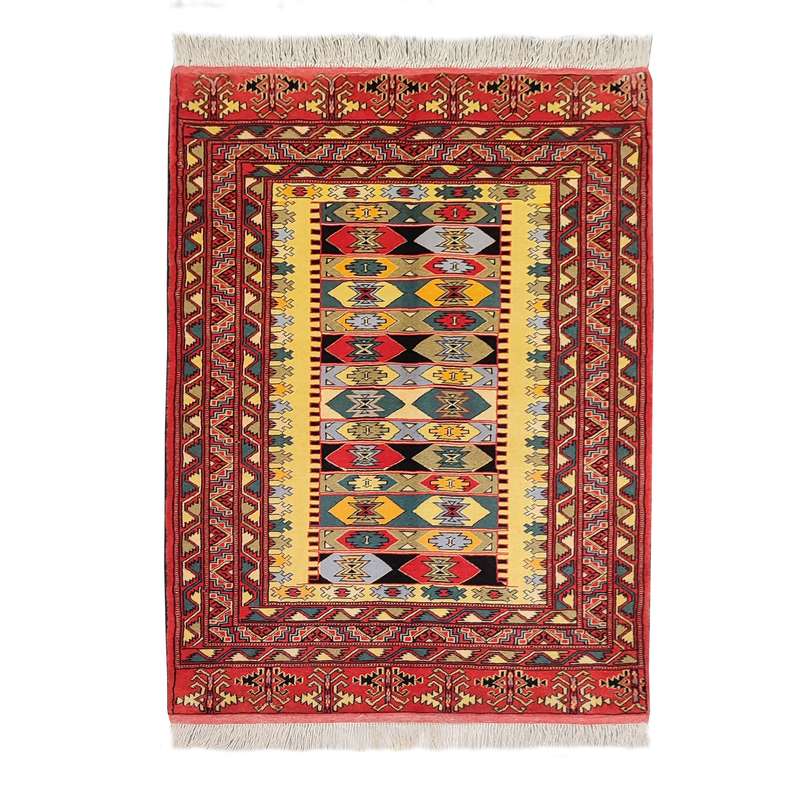 فرش دستباف یک و نیم متری طرح مدرن مدل AA115