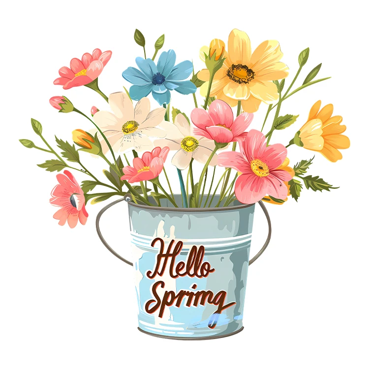 استیکر پارچه و لباس پاد آفرین مدل بهار طرح گل کد S5502