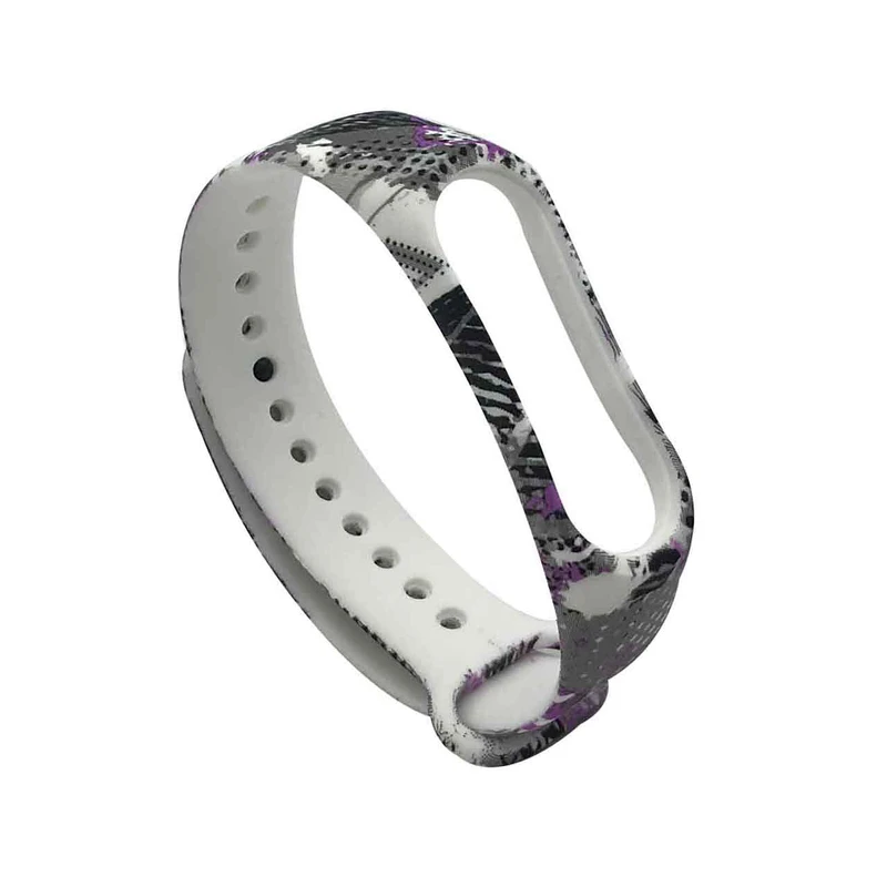 بند طرح خط نقطه مدل CLB01 مناسب برای مچ بند هوشمند شیائومی Mi Band 3 /Mi Band 4