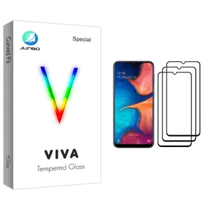 Junbo Viva Glass Screen Protector For Samsung Galaxy A20 Pack Of 3