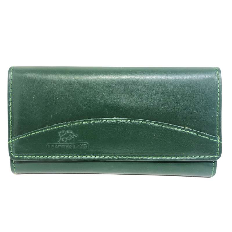 کیف پول زنانه سرزمین چرم مدل هلالی 3