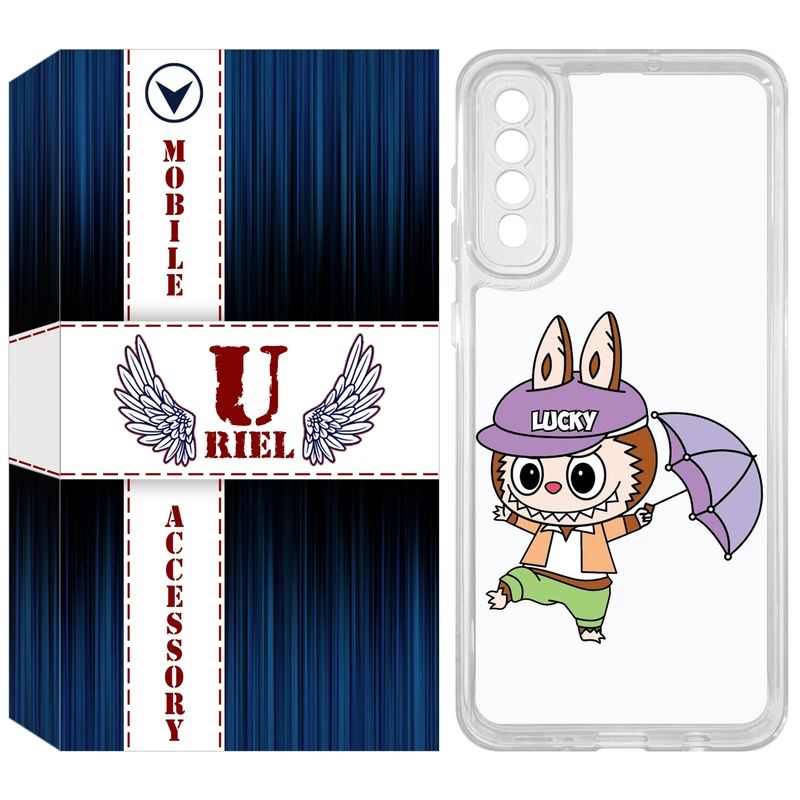 کاور یوریل مدل Clear کد 125 طرح لبوبو Labubu مناسب برای گوشی موبایل سامسونگ Galaxy A51