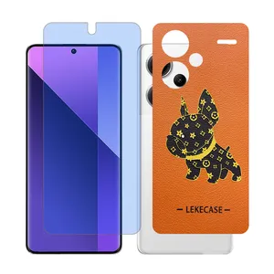 Glass Together model anti blue Screen Protector Suitable for Xiaomi Redmi Note 13 Pro Plus Mobile Phone with Back cover sticker