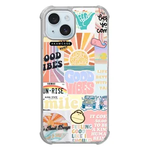 AKAM AMCWTA15-GOOD VIBES12 Cover For Apple iPhone 15