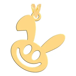 آویز گردنبند طلا 18 عیار زنانه فرشته طرح خرگوش مدل  WNL-000423