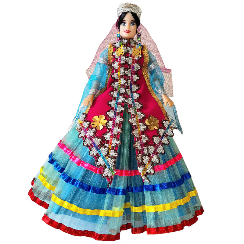 اسباب بازی زینتی طرح سنتی مدل عروس و داماد مجموعه 2 عددی