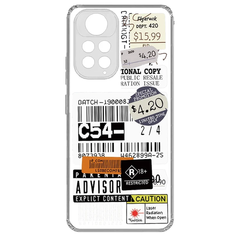 کاور طرح Barcode مناسب برای گوشی موبایل شیائومی Note 11 4G/Note 11s 4G