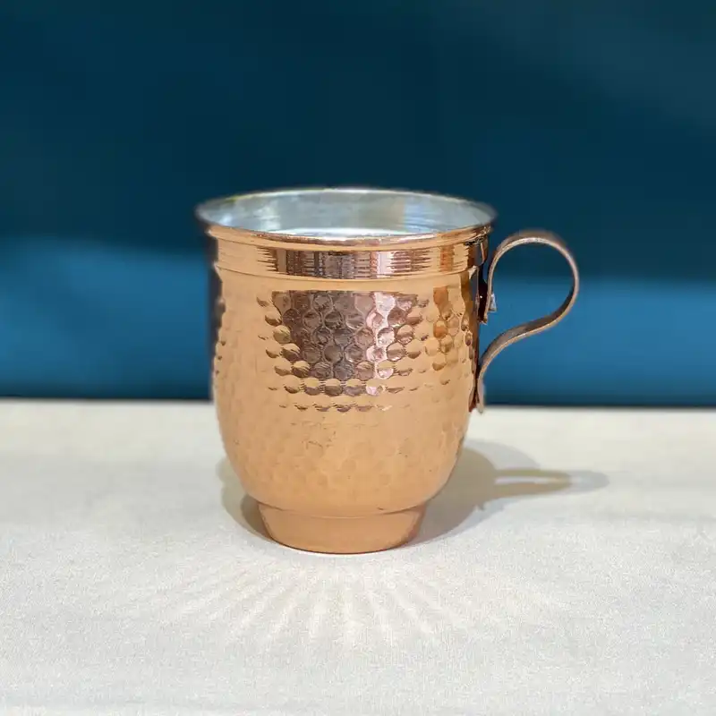 لیوان مسی مدل دسته دار کد 050