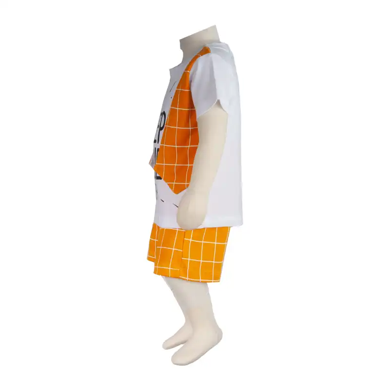 ست تی شرت و شلوارک نوزادی آدمک مدل جلیقه کد 160005