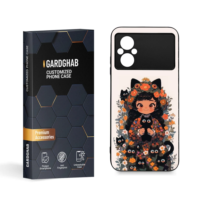 کاور گارد قاب مدل دخترانه مناسب برای گوشی موبایل شیائومی Poco M4 5G / Poco M5 4G