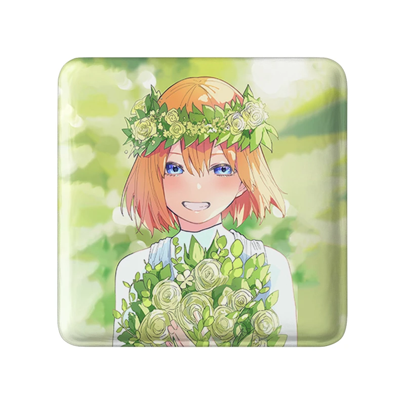 مگنت خندالو طرح یوتسوبا انیمه پنج عروس مساوی مدل مربعی کد 32550