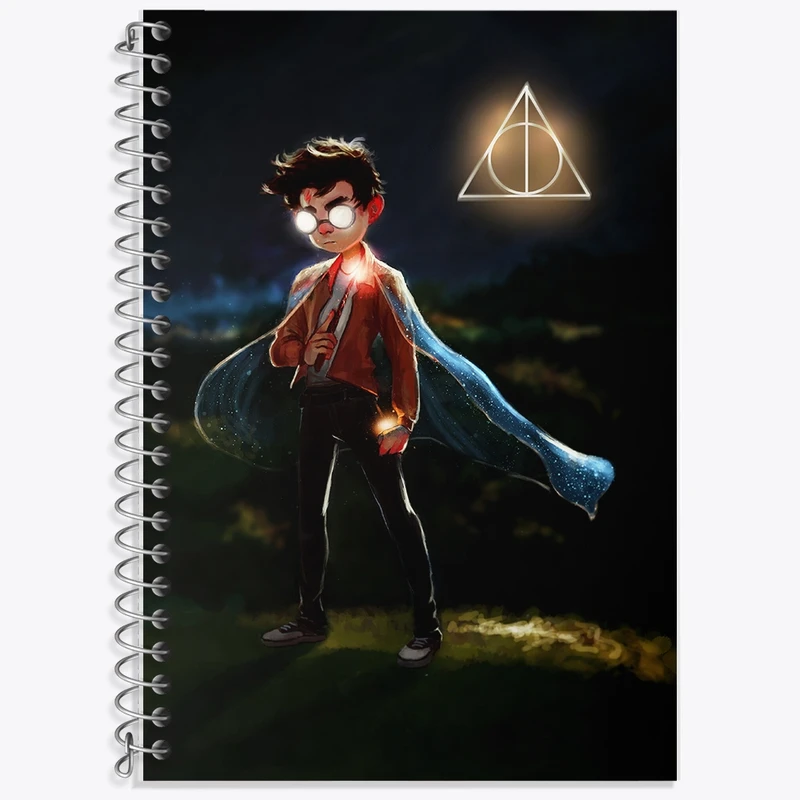 دفتر زبان 50 برگ خندالو مدل دو خط طرح هری پاتر (Harry Potter) کد F861