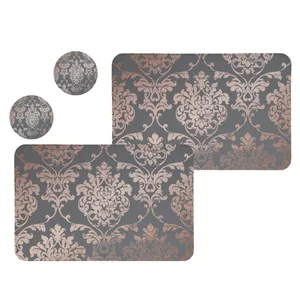 زیربشقابی طرح کلاسیک کد 8103 مجموعه 2عددی به همراه زیرلیوانی