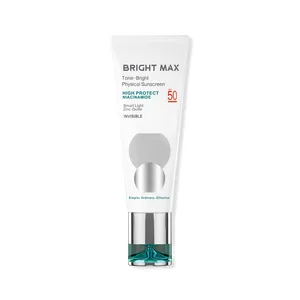 کرم ضد آفتاب بدون رنگ برایت مکس SPF 50 مدل PHY ‌مناسب انواع پوست حجم 40 میلی‌لیتر