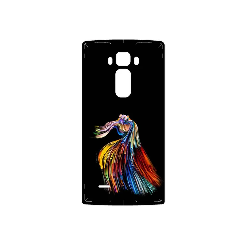 برچسب پوششی ماهوت مدل Rainbow Hair Digital Art مناسب برای گوشی موبایل ال جی G Flex 2