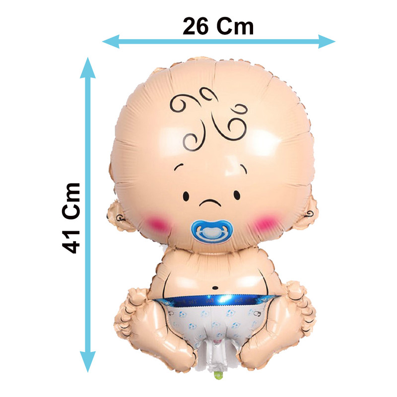 بادکنک فویلی لاکی بالونز طرح نوزاد مدل دختر و پسر کد 1089 مجموعه دو عددی