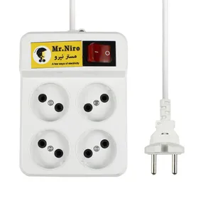 چند راهی برق مستر نیرو مدل چهار خانه کد 045