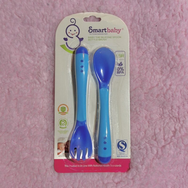 ست قاشق و چنگال کودک اسمارت بیبی مدل حرارتی کد 2024