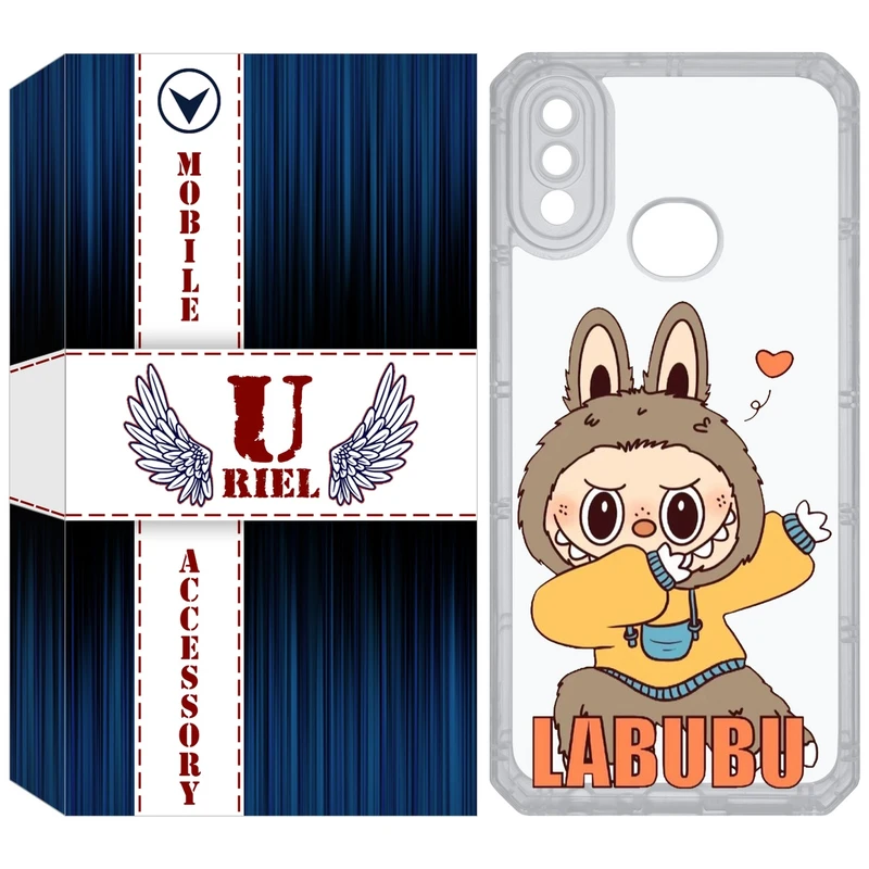 کاور یوریل مدل Clear کد 104 طرح لبوبو Labubu مناسب برای گوشی موبایل سامسونگ Galaxy A10S / M10S