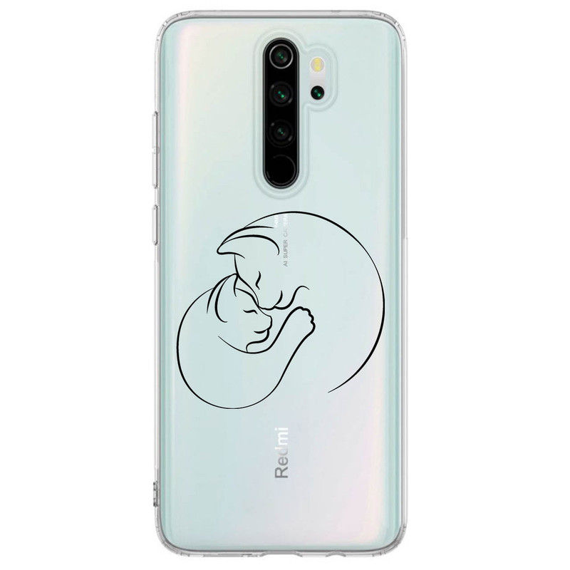 کاور مگافون طرح گربه مدل C61-B مناسب برای گوشی موبایل شیائومی Redmi Note 8 Pro