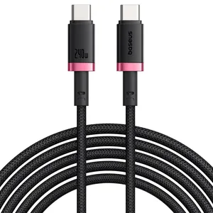 کابل تبدیل USB-C بیسوس مدل Dura Series 240W طول 1 متر