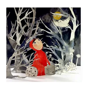 تابلو کودک و نوزاد طرح دختری با سطل آب کد wkt40