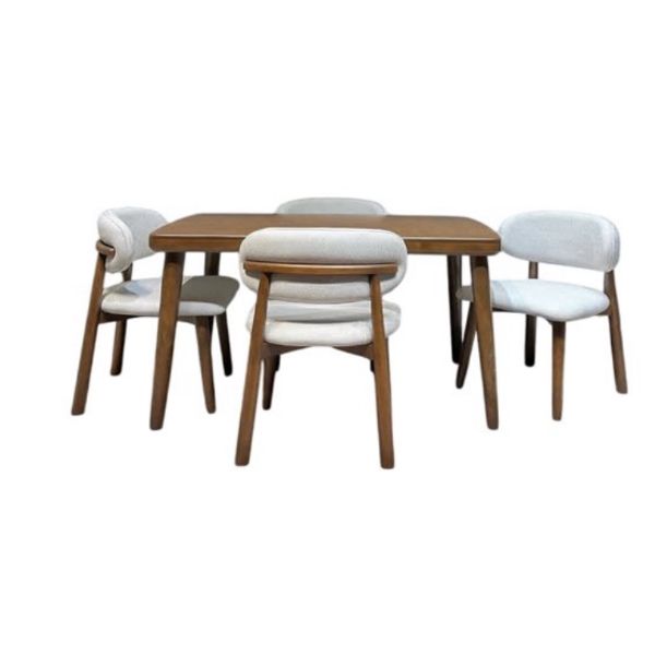 میز و صندلی ناهارخوری چهار نفره گالری آدرینو مدرن مدل Nodel 