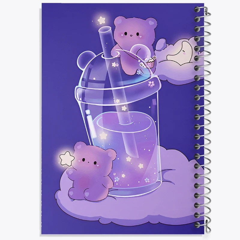 دفتر شطرنجی 50 برگ خندالو طرح خرس های کیوت کد N4101