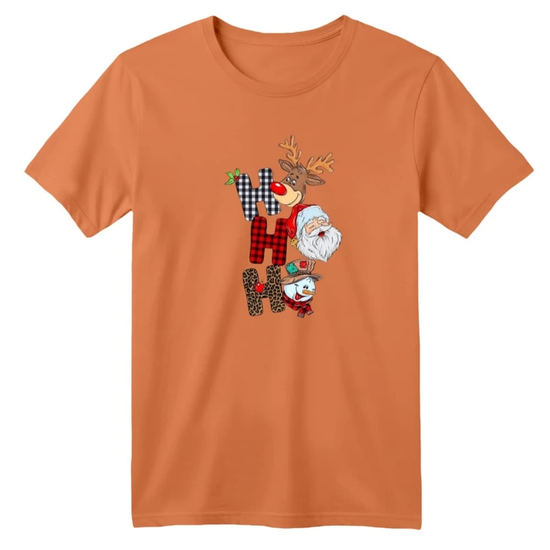 تی شرت آستین کوتاه بچگانه مدل گوزن کریسمس کد 21