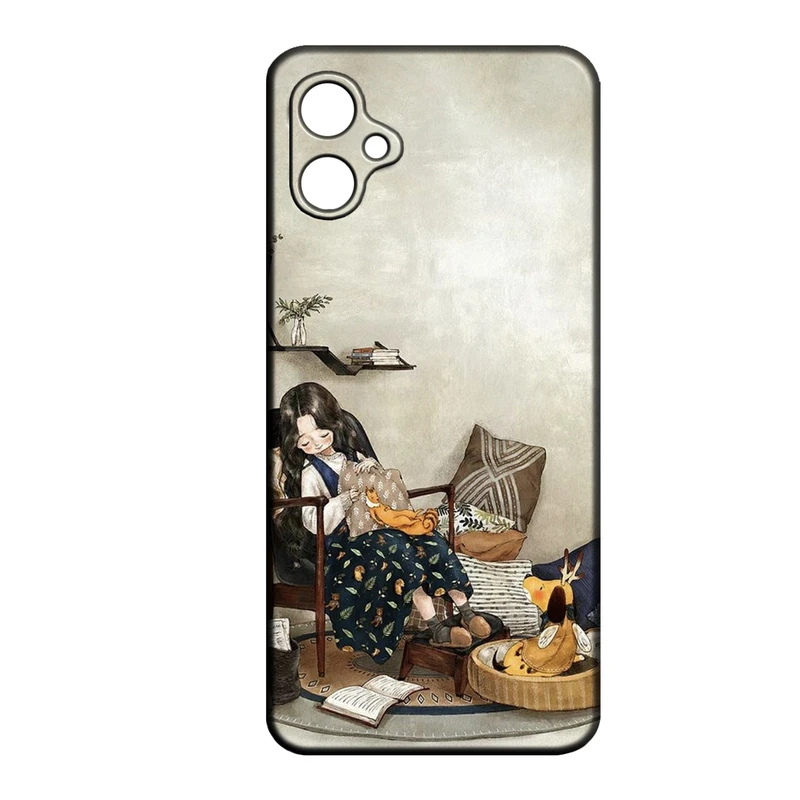 کاور طرح دخترانه کد 274 مناسب برای گوشی موبایل سامسونگ Galaxy A07