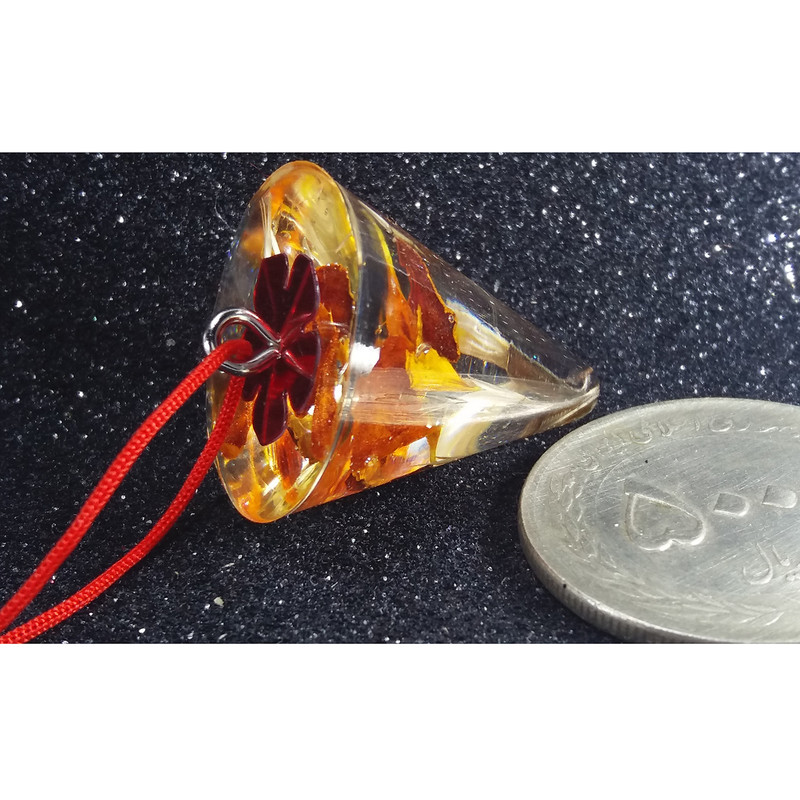 گردنبند دخترانه مدل مخروط ساده و گل جعفری گردنبند دخترانه مدل مخروط ساده و گل جعفری