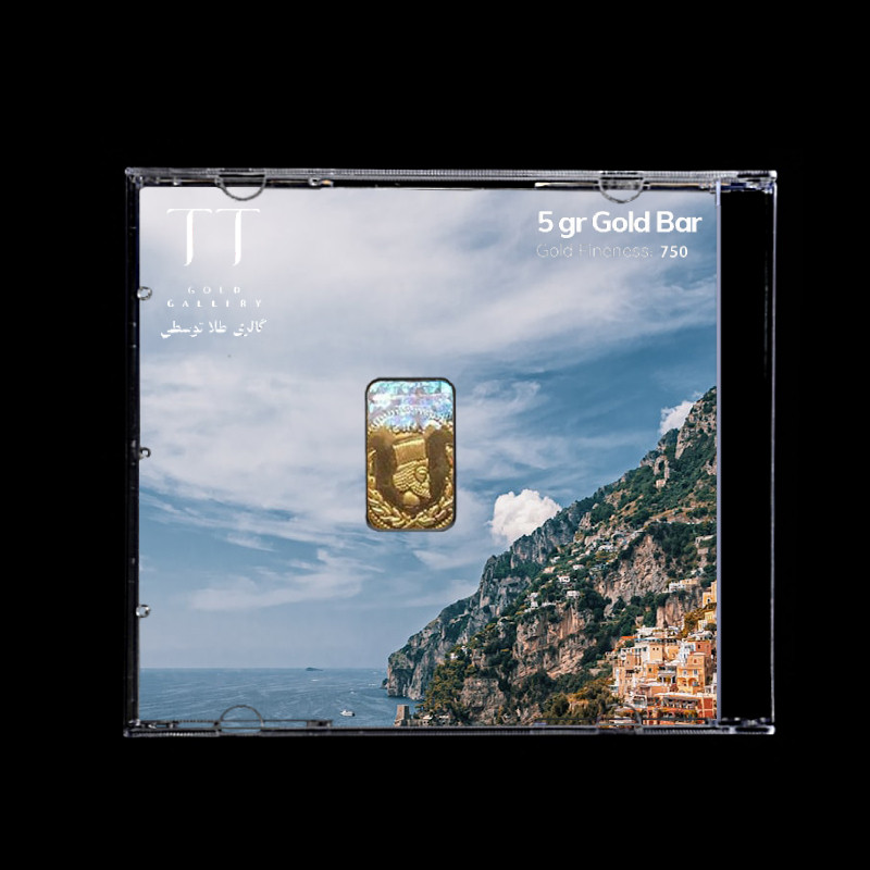 شمش طلا 18 عیار گالری طلا توسطی مدل DAF2B7