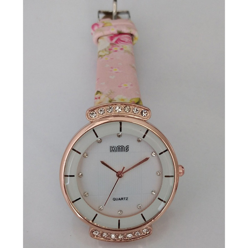 ساعت مچی عقربه ای دخترانه مدل گلدار کد 725 ساعت مچی عقربه ای دخترانه مدل گلدار کد 725