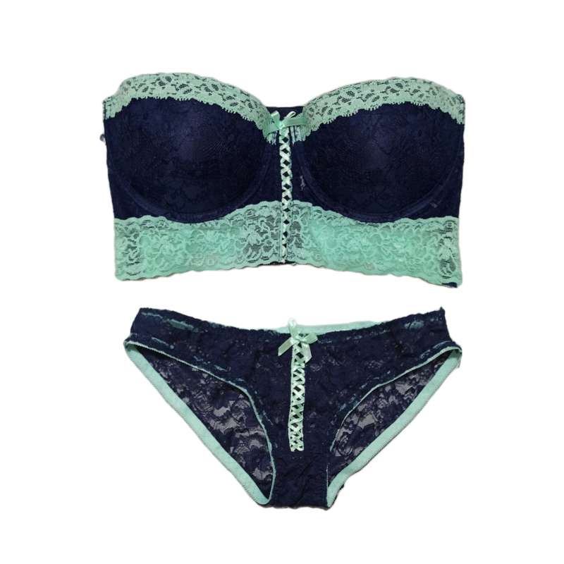 ست شورت و سوتین زنانه مدل اسفنجی دکلته پایه بلند کد 3421