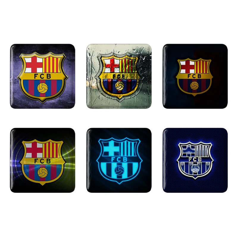 مگنت خندالو طرح باشگاه بارسلونا FC Barcelona کد 1690B مجموعه 6 عددی