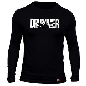 نقد و بررسی تی شرت آستین بلند مردانه مدل Drummer کد b136 رنگ مشکی توسط خریداران