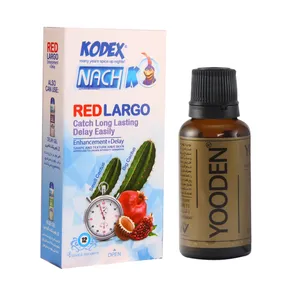 کاندوم ناچ کدکس مدل Red LARGO بسته 12 عددی به همراه روغن یودن کد 01 حجم 30 میلی لیتر