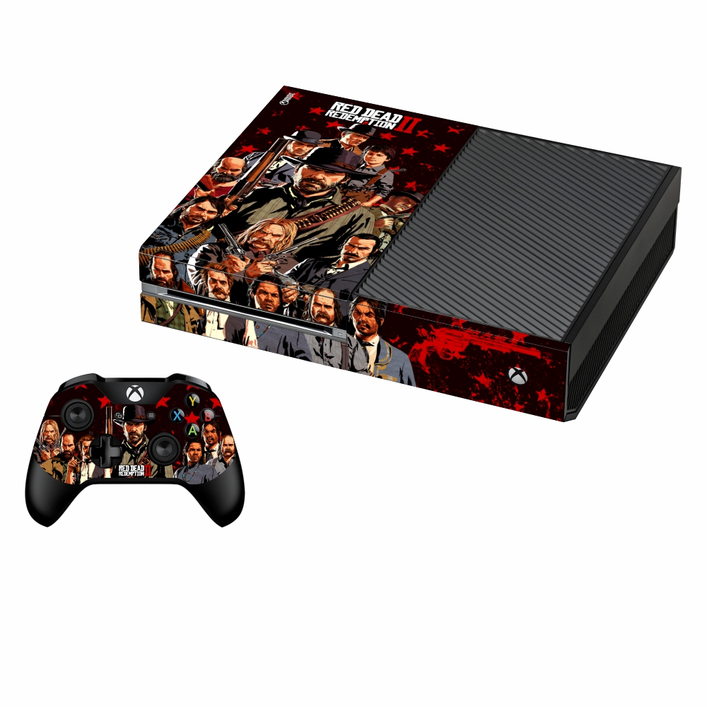 برچسب ایکس باکس وان فت پلی اینفینی مدل Red Dead Redemption 2 03  به همراه برچسب دسته