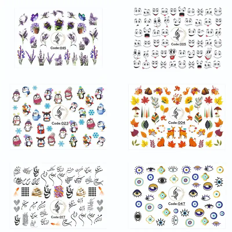 لنز ناخن رویاسنتر مدل M15 مجموعه 6 عددی