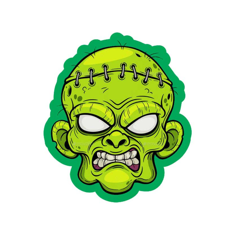 استیکر لپ تاپ طرح زامبی کد 0012