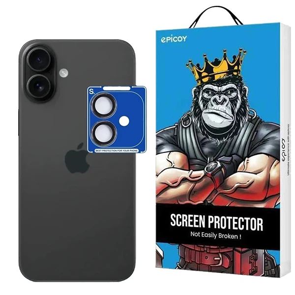 محافظ لنز دوربین شیشه‌ای اپیکوی مدل SPlus مناسب برای گوشی موبایل اپل Iphone 16 / 16 Plus